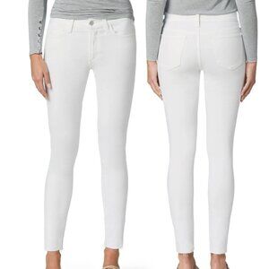Joe’s Jeans Flawless High Rise Skinny Frayed Ankle Jeans White Size 31 NWT